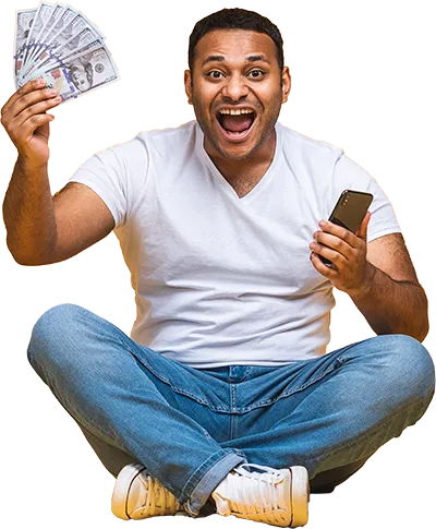 homem-sentado-comemorando-money